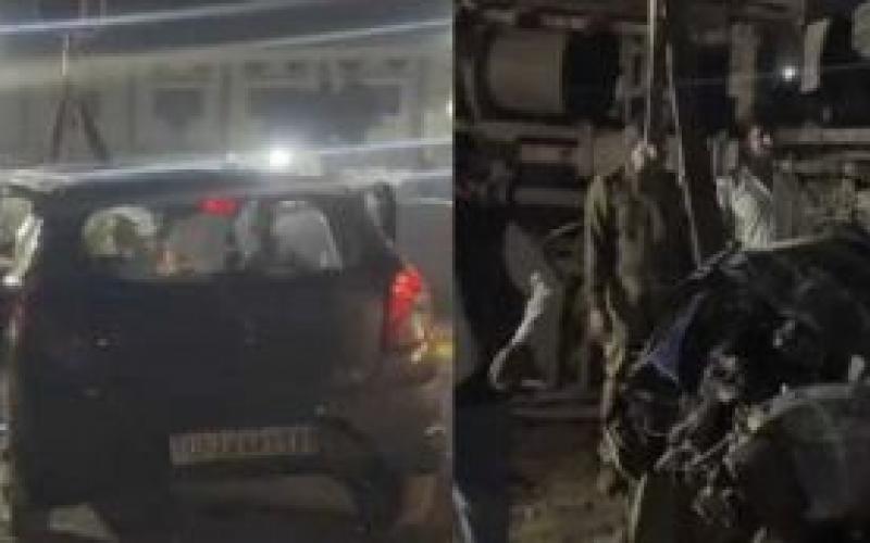 तेज रफ्तार डीसीएम और कार के बीच भिड़ंत, 3 लोगों की मौत, 5 गंभीर घायल खबरगली 3 people killed, 5 seriously injured in collision between high speed DCM and car hindi news latest news khabargali 