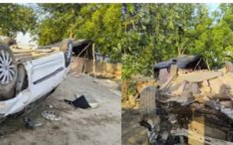  BJP leader rams car with Thar, former sarpanch and son killed hindi News big news khabargali 