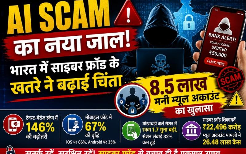 A new AI scam! Cyber ​​fraud threat raises concerns in India, with 850,000 money mule accounts exposed, Khabargali 