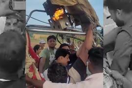 Chief Minister Mohan Yadav's hot air balloon caught fire in Mandsaur, a major accident was averted mp News hindi news big news latest news khabargali 