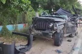 Thar car crashes into a divider in Haryana, killing 2 boys and 3 girls hindi News big News latest News khabargali 
