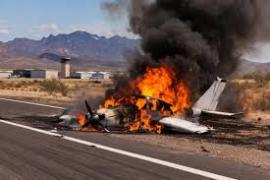Plane skids off runway and catches fire, two killed in Arizona accident hindi news latest news khabargali 