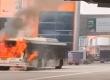 A major accident occurred at the airport, as a ground service bus parked near an aircraft at Terminal 3 caught fire. Hindi latest News big News khabargali 