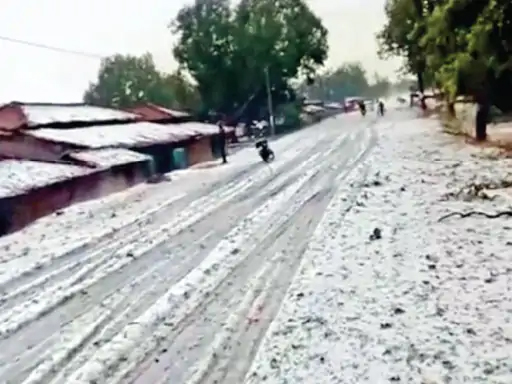 Weather alert, 11 year old record of rain broken in December, hail, Raipur, Chhattisgarh, Khabargali