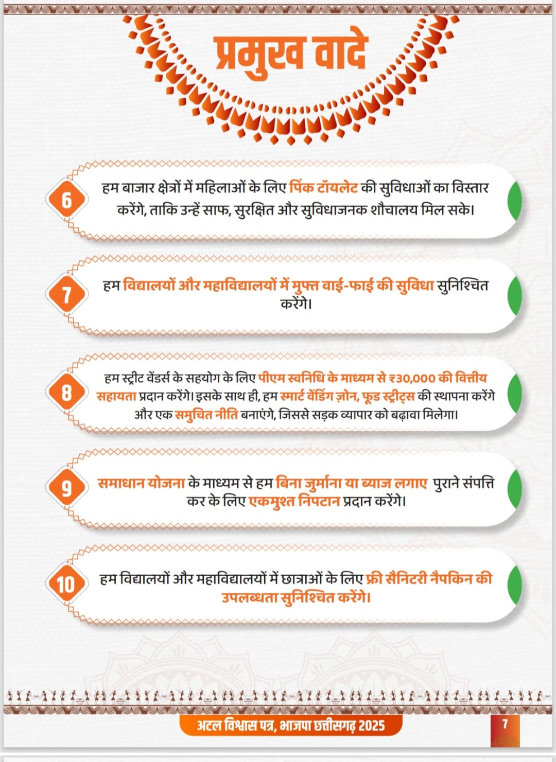 BJP made 20 big announcements for the urban body elections, the Atal Vishwas Patra has been prepared on the suggestions of the people, a resolution was taken to fulfill their aspirations, Raipur, Khabargali