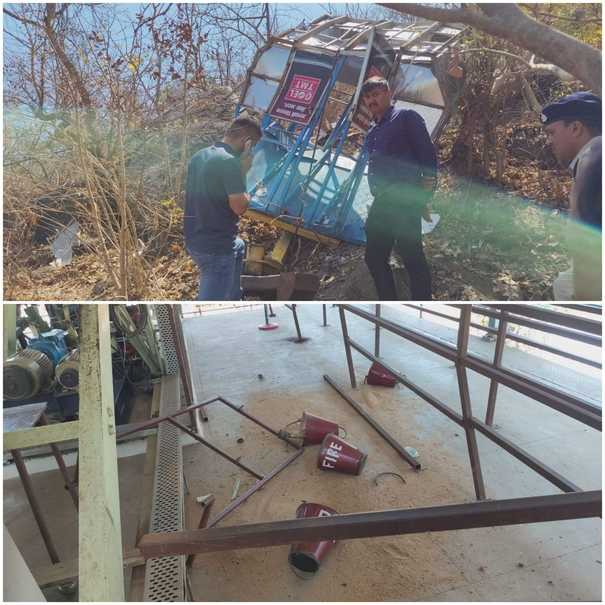 Mahasamund: Ropeway Cable Snaps at Khallari Mata Temple; Trolley Plummets 200 Feet Down Hillside—Female Devotee Dies, 16 Injured | Chhattisgarh | Khabargali