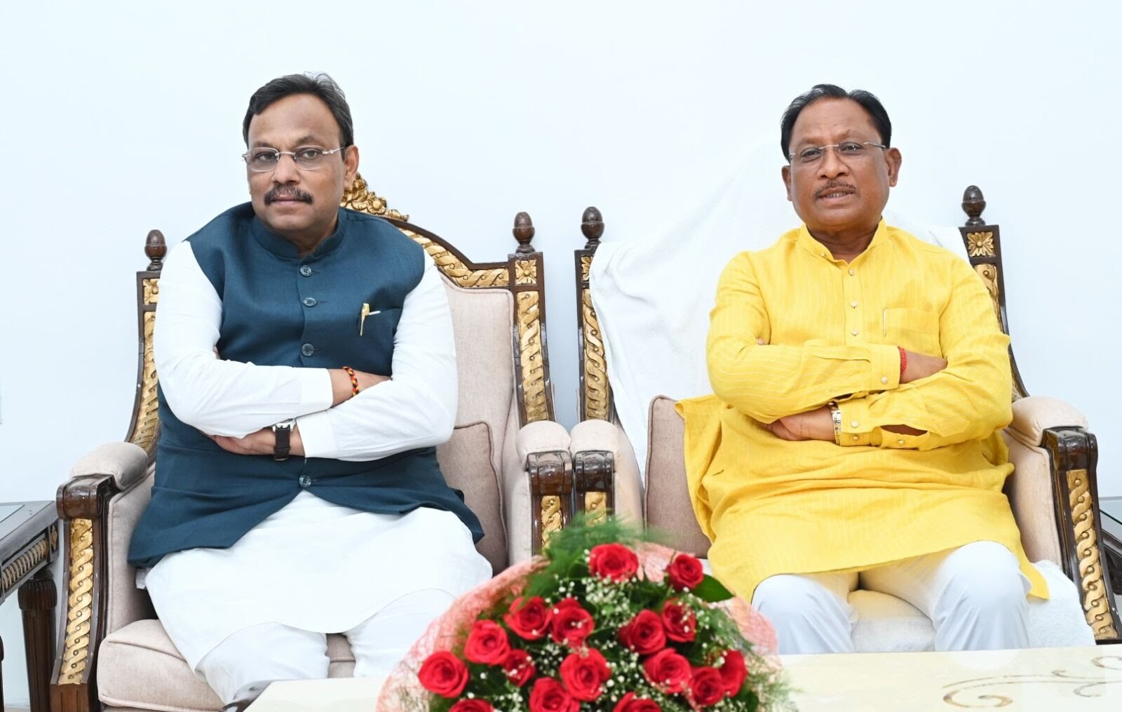 BJP National General Secretary Vinod Tawde met Chief Minister Vishnudev Sai, Chhattisgarh, Khabargali