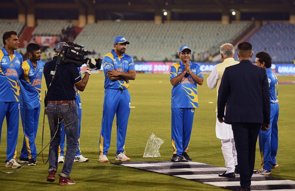 T20 Academy Road Safety World Series Cricket Tournament, Raipur, Shaheed Veer Narayan Singh International Cricket Stadium, India Legend, Bangladeshi Legend, Sachin Tendulkar, Virender Sehwag, Corona, Chief Minister Bhupesh Baghel, Chhattisgarh, Khabargali