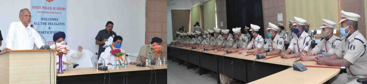 Home Minister Tamradhwaj Sahu, Netaji Subhash Chandra Bose State Police Academy Chandkhuri, Chhattisgarh, Khabargali