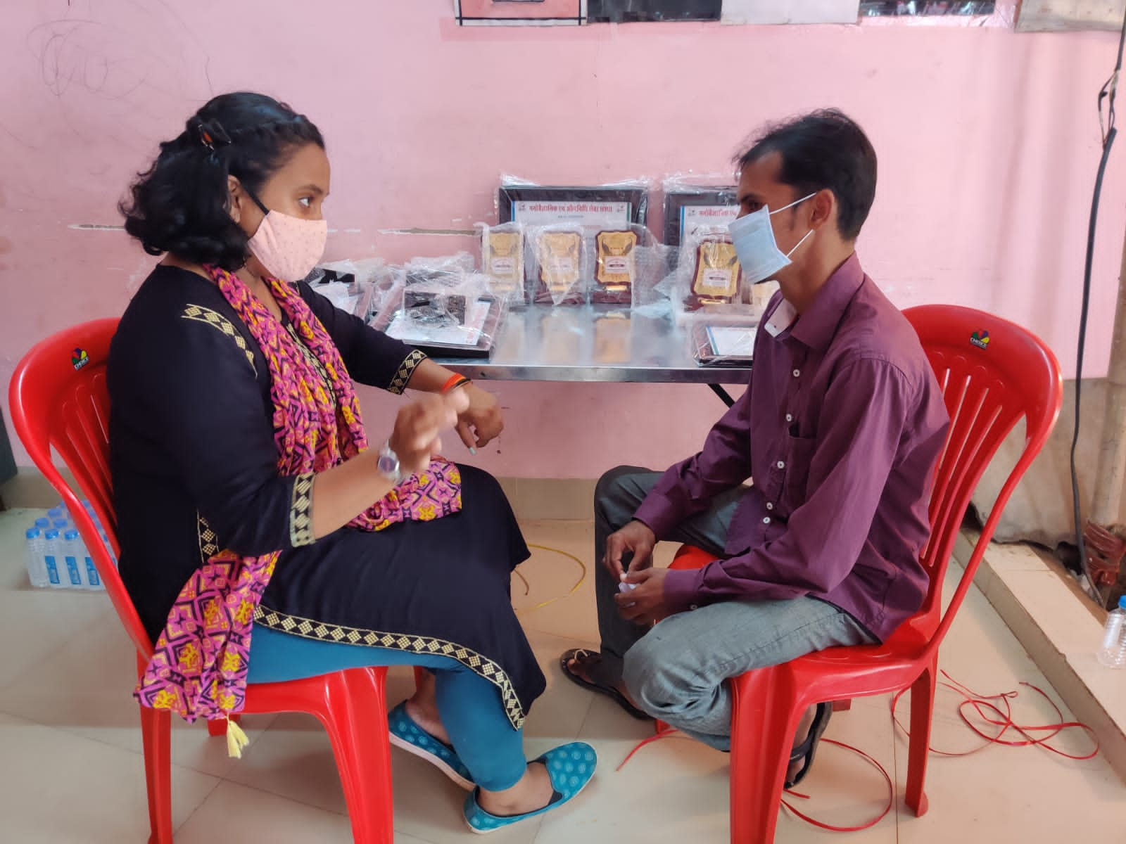 Psychological Medicine Services Association, Depression and Stress, Mental Health Day, Janta Vidyalaya Gandhi Chowk Camp 2 Bhilai Power House, Shweta Singh Rajput, guide of the organization, Monica Sahu, Khabargali