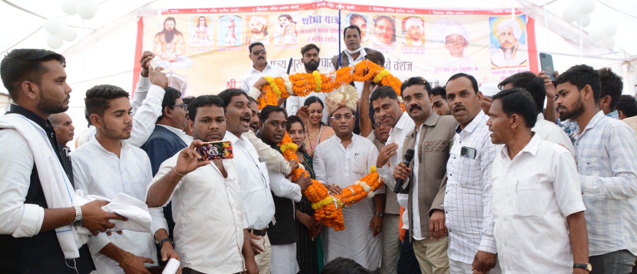 Satnami Samaj, Sant Shiromani Guru Baba Ghasidas, Jagat Guru Agamdas Jayanti festival, Public Health Engineering and Village Industries Minister Guru Rudra Kumar, Mandir Hasaud, Satnami Swabhiman Diwas, Gurudarshan Mela, singer Usha Barle, Dr. M.K.  Kaushal, Naveen Markandeya, Vedram Manhare, Om Prakash Yadav, Bhagi Jewele, Chhattisgarh, Khabargali