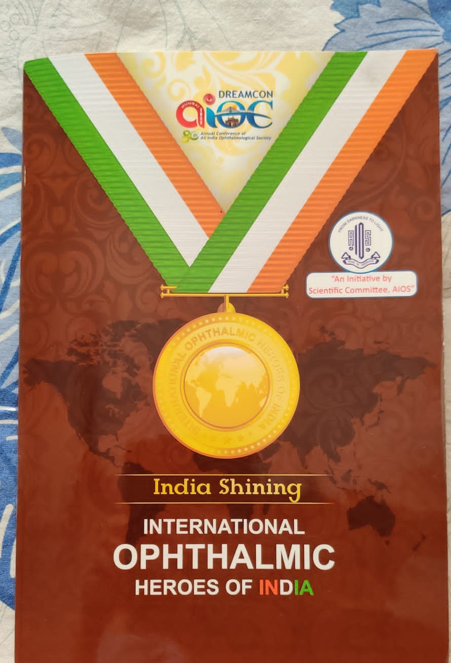 Dr. Pranjal Mishra, Young Eye and Retina Specialist, Raipur, Mumbai, National Association of Ophthalmologists, All India Ophthalmological Society, Research paper on retinal retina, Best Paper Award, Asia Pacific Conference, Life Line Express, Dr.  Dinesh Mishra, Chhattisgarh, Khabargali