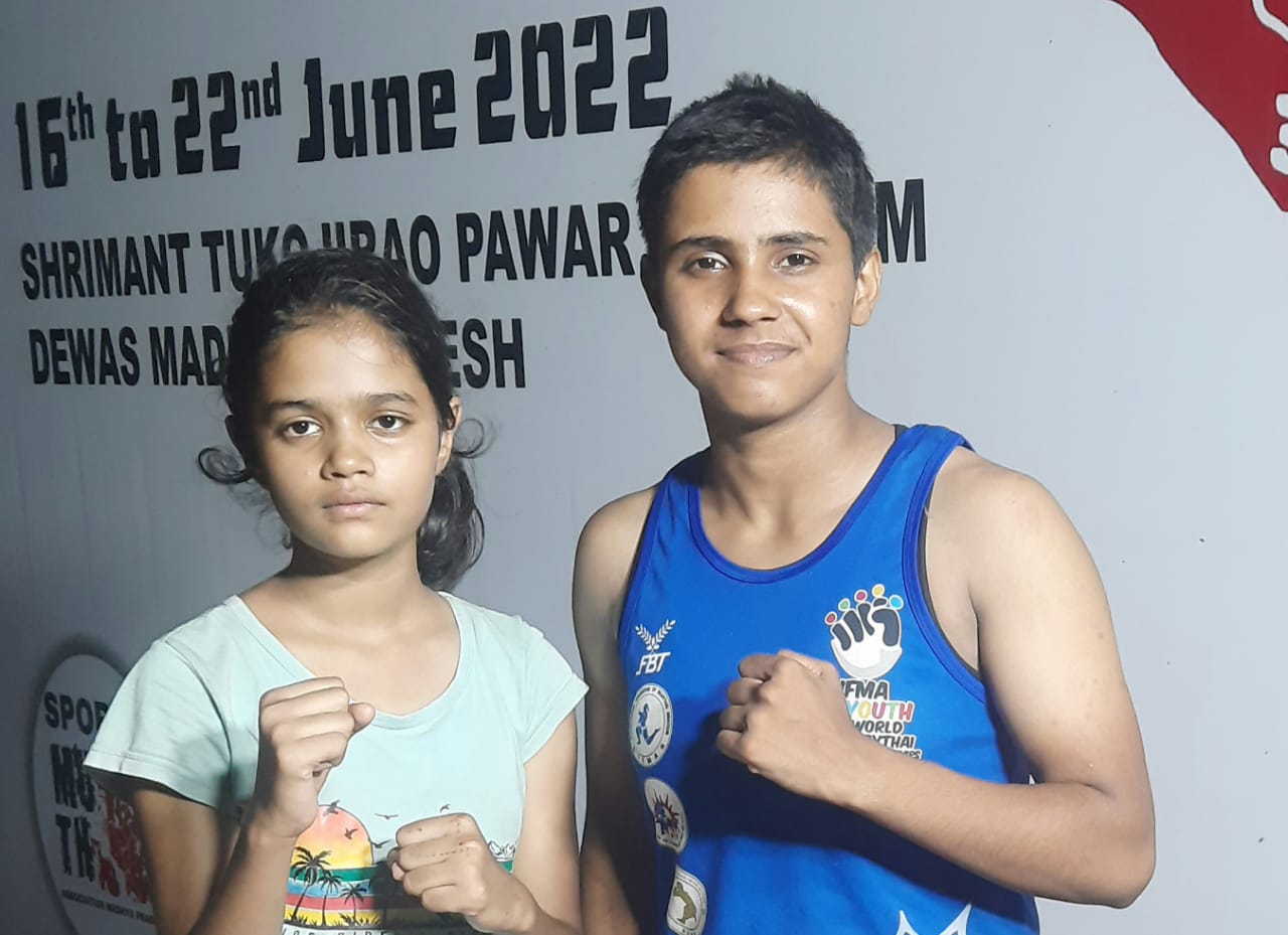 Rudra Singh of Raipur, Misha of Korba, Shruti won gold medal, International Olympic Association, IOC, IFMA, United Muay Thai Association India, Sports Muay Thai Association Madhya Pradesh, Senior, Junior, Sub Junior, Boys - Girls, Category, National Mu  Thai Championship, Pro Night Fight