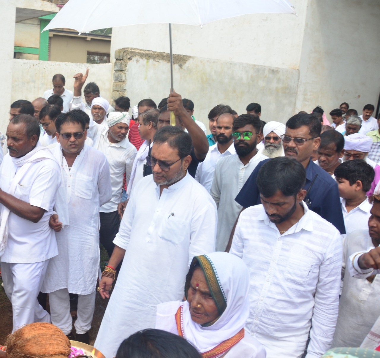 Baba Guru Ghasidas ji, Raj Rajeshwari Karuna Mata's death anniversary program, Public Health Engineering and Village Industries Minister, Satnami Samaj, Jagatguru Guru Rudrakumar, Mandir Hasaud, Agamdham Satnam Shakti Kendra, Chhattisgarh, Khabargali