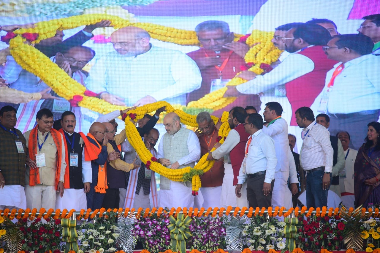 Union Home Minister Amit Shah, Korba migration, political outlook, Chhattisgarh, Lok Sabha, assembly elections, Naxal-free, double engine government, news, khabargali