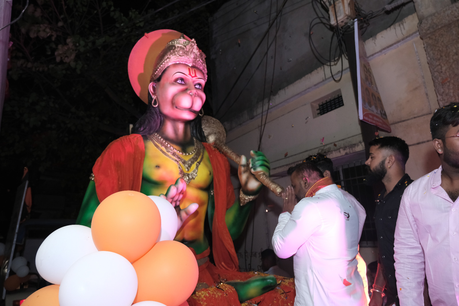 ​    ​​    ​Veer Bajrangi's procession, Sushil Sunny Agarwa, President, Chhattisgarh Building and Other Construction Workers Welfare Board, South Assembly Constituency, Chhattisgarh Nagar's Ambedkar Chowk, Raipur, Chhattisgarh, Khabargali