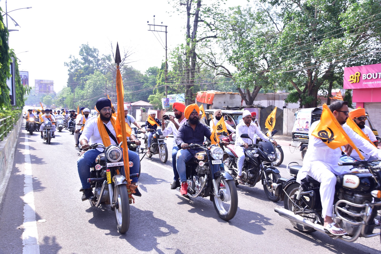 Great ruler Maharaja Jassa Singh Ramgarhia, 300th birthday, Sikhs, bike rally, Ramgarhia Sevak Sabha Raipur, Sardar Fakir Singh Muddad, saffron flag with Nishan Sahib, Red Fort, Takht Taus of Mughal ruler Shah Alam, Chhattisgarh, News, khabargali