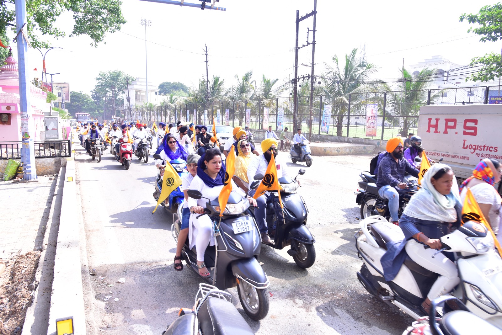 Great ruler Maharaja Jassa Singh Ramgarhia, 300th birthday, Sikhs, bike rally, Ramgarhia Sevak Sabha Raipur, Sardar Fakir Singh Muddad, saffron flag with Nishan Sahib, Red Fort, Takht Taus of Mughal ruler Shah Alam, Chhattisgarh, News, khabargali