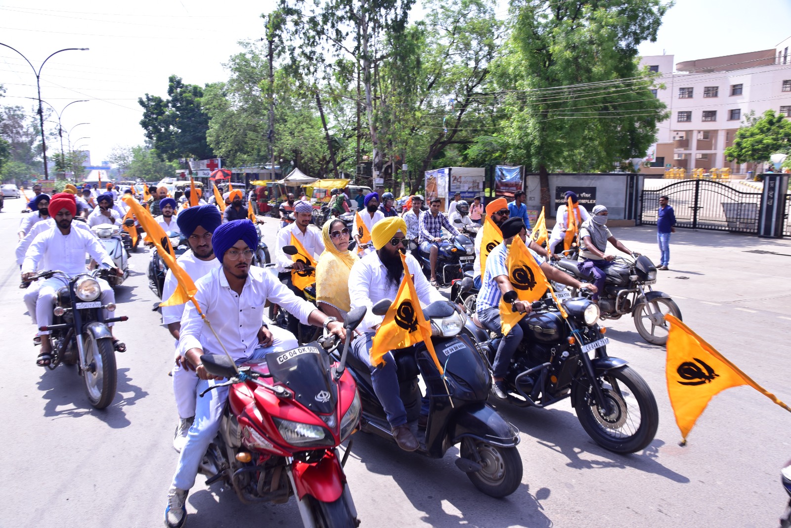 Great ruler Maharaja Jassa Singh Ramgarhia, 300th birthday, Sikhs, bike rally, Ramgarhia Sevak Sabha Raipur, Sardar Fakir Singh Muddad, saffron flag with Nishan Sahib, Red Fort, Takht Taus of Mughal ruler Shah Alam, Chhattisgarh, News, khabargali