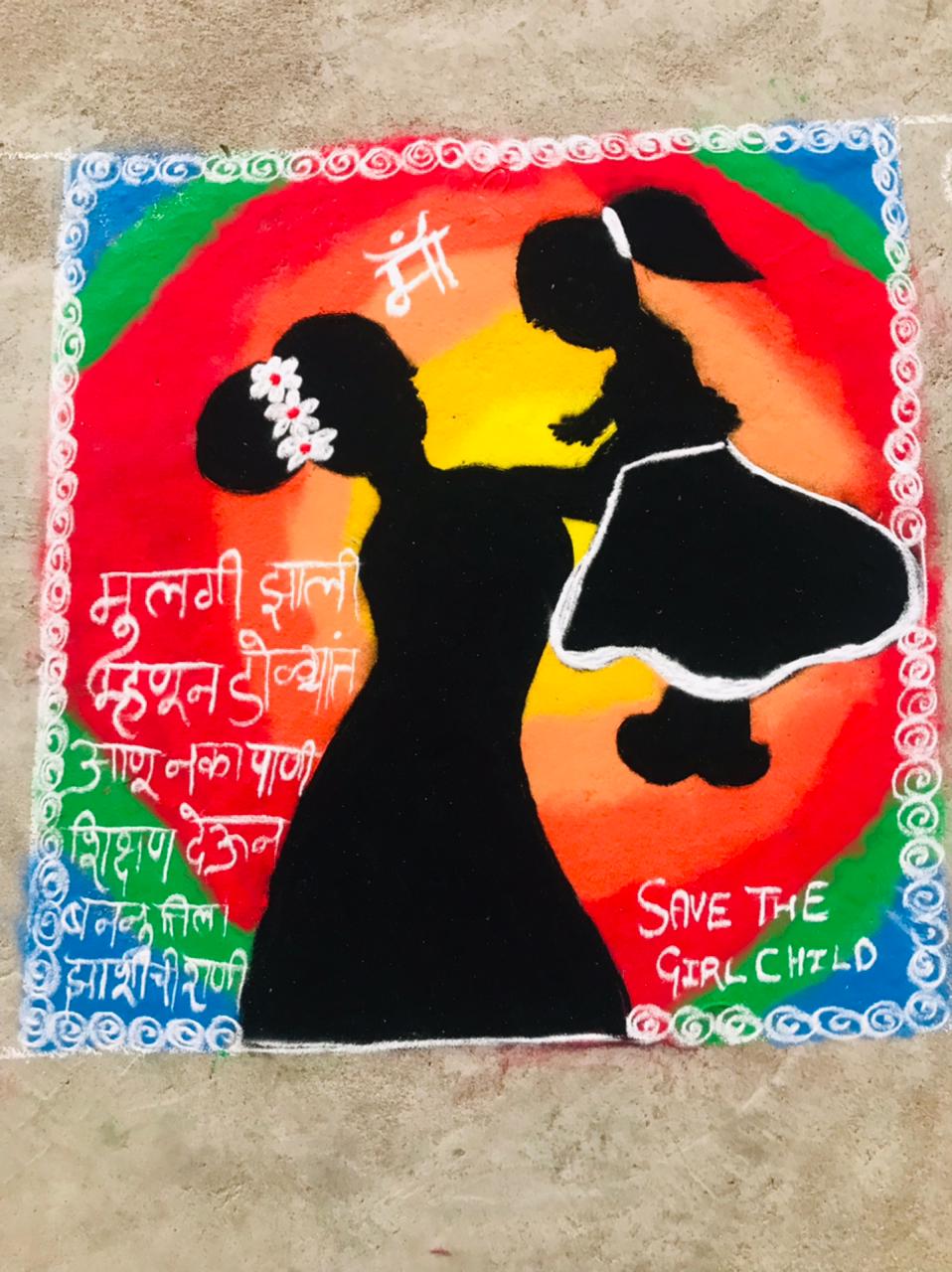 Naya Bharat Utsav, 9 years of Modi Government, Rangoli and Drawing Competition based on Central Government Schemes, Save Beti – Beti Padhao, Surgical Strike, Ujjwala Yojana, BJP incharge Om Mathur, MP Sunil Soni, Arun Saw, Brijmohan Agarwal, Holi  Heart School, Raipur, Chhattisgarh, Khabargali