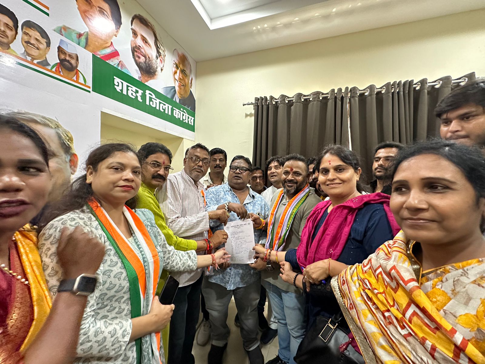 Raipur South Assembly seat, Sushil Sunny Aggarwal presented his strong claim, President Chhattisgarh Building and Other Construction Workers Welfare Board, Raipur District Congress Committee Building Gandhi Maidan, Block President Naveen Chandrakar, Sumit Das, Sachin Sharma, Prashant Thengadi, Assembly Election 2023  , Chhattisgarh, Khabargali