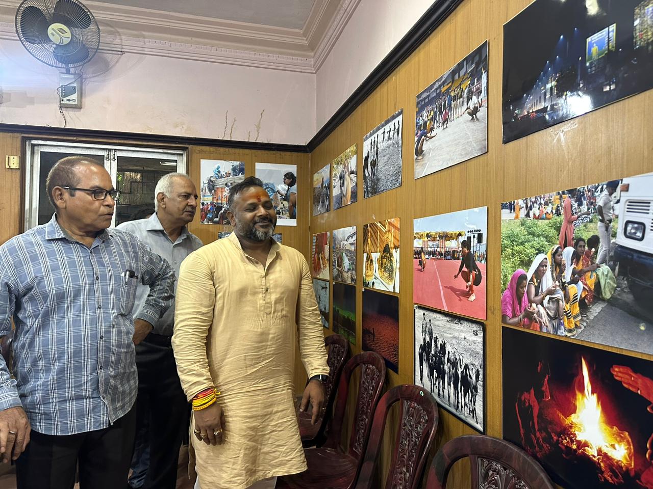 Photo exhibition by Photojournalist Association and Raipur Press Club on World Photography Day, Shram Karmakar Mandal President Sushil Sunny Aggarwal, Anil Pusadkar and senior photojournalists Gokul Soni, Javed Khan, Santosh Sahu, Deepak Pandey, Kishan Lokhande, Mahadev Tiwari, Ajay Sahu, Raman Halwai, Trilochan Manikpuri, Heera Manikpuri, Jai Goswami, Bhupesh Kesharwani, Sudhir Sagar, Vimal Minj, Santosh Tiwari, Dipendra Soni, Chhattisgarh, Khabargali