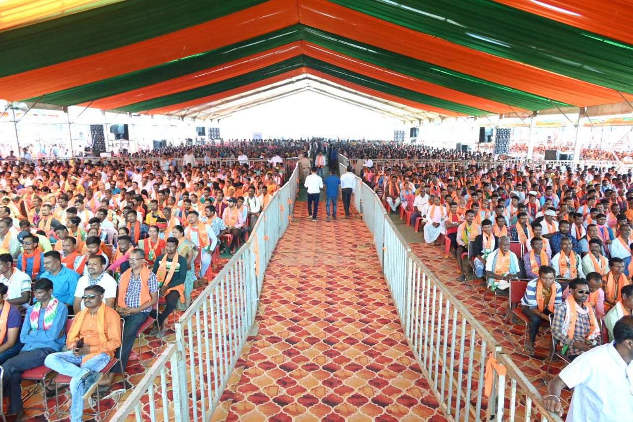 Union Home and Cooperation Minister Amit Shah addressed the huge Parivartan Sankalp Mahasammelan rallies organized in Jagdalpur and Kondagaon, Chhattisgarh, Chhattisgarh Assembly Elections, BJP candidates, Kiran Singh Dev, Vinayak Goyal, Maniram Kashyap, Khabargali