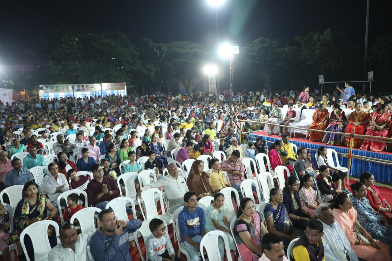 Ravana Dahan program at Sapre Shala grounds by Budhapara Dussehra Utsav Committee, Dussehra, Sushil Sunny Aggarwal, Raipur, Chhattisgarh, Khabargali.