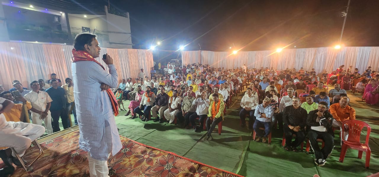 Bharatiya Janata Party candidate and former cabinet minister Rajesh Munat, inauguration of the Central Election Office, Raipur West Assembly, Narendra Modi's 105th Mann Ki Baat program, Chhattisgarh, Assembly Elections, Khabargali