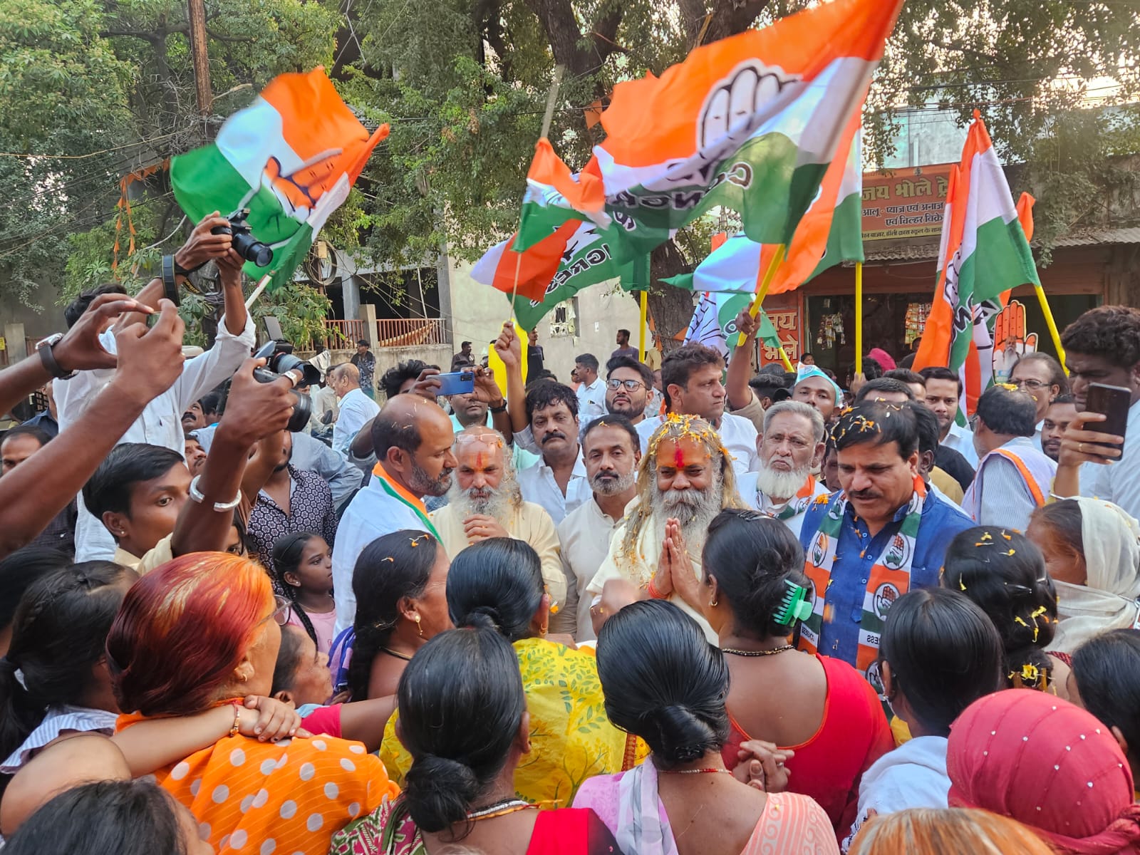 Raipur South candidate Mahant Ramsundar Das Ji Maharaj, Congress, Rajak Samaj, Purani Basti Raipur, Chhattisgarh Assembly Elections, Khabargali