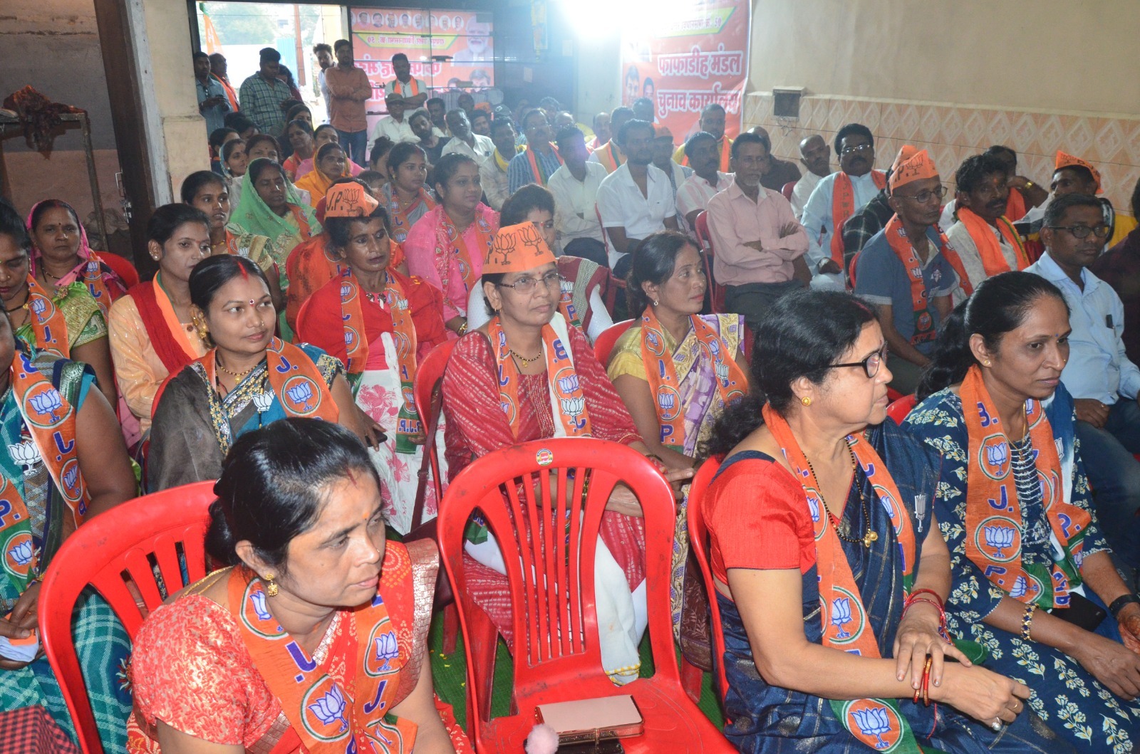 Purandar Mishra inaugurated Fafadih BJP Mandal Election Office, Raipur North Assembly, BJP candidate Purandar Mishra, Chhattisgarh Assembly Elections, Khabargali