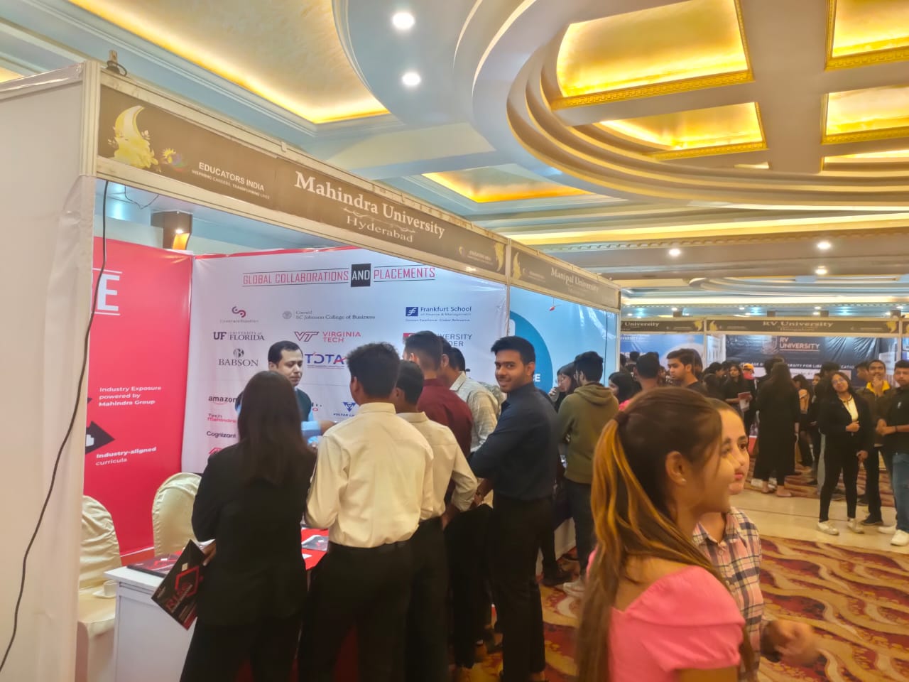 EducatorsIndia, Director Sunil Prajapati, Career Guidance Fair, Hotel Babylon, Nikku Sir Coaching Class, SRM University, Manipal University, Mahindra University, MIT University, Kalinga University, RV University, Anjaneya University, ITM University and ICFAI University, Raipur, Chhattisgarh, Khabargali