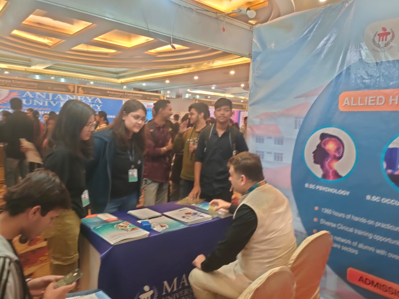 EducatorsIndia, Director Sunil Prajapati, Career Guidance Fair, Hotel Babylon, Nikku Sir Coaching Class, SRM University, Manipal University, Mahindra University, MIT University, Kalinga University, RV University, Anjaneya University, ITM University and ICFAI University, Raipur, Chhattisgarh, Khabargali