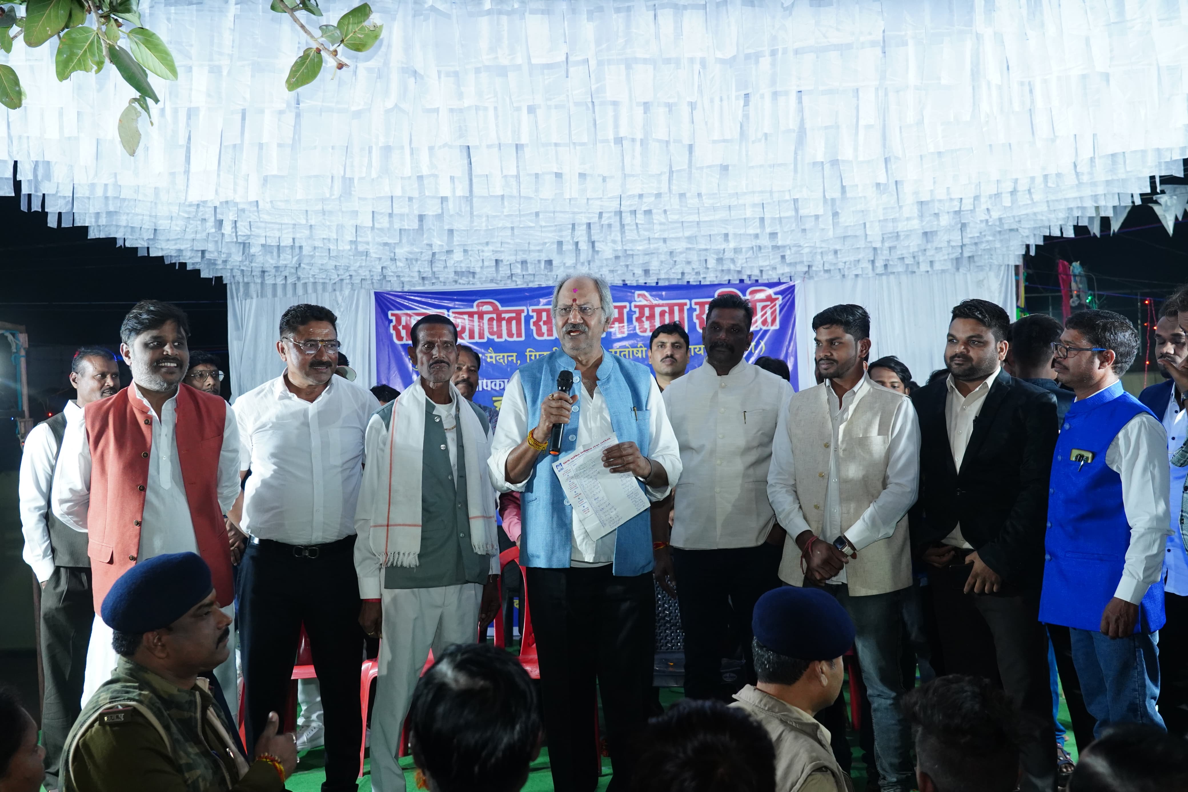 Senior Minister and MLA of Chhattisgarh Government Brijmohan Aggarwal, Satnami Samaj in Santoshi Nagar, Adarsh ​​Nagar, Rajendra Nagar, Baba Ghasidas Jayanti Celebration, Raipur, Khabargali.