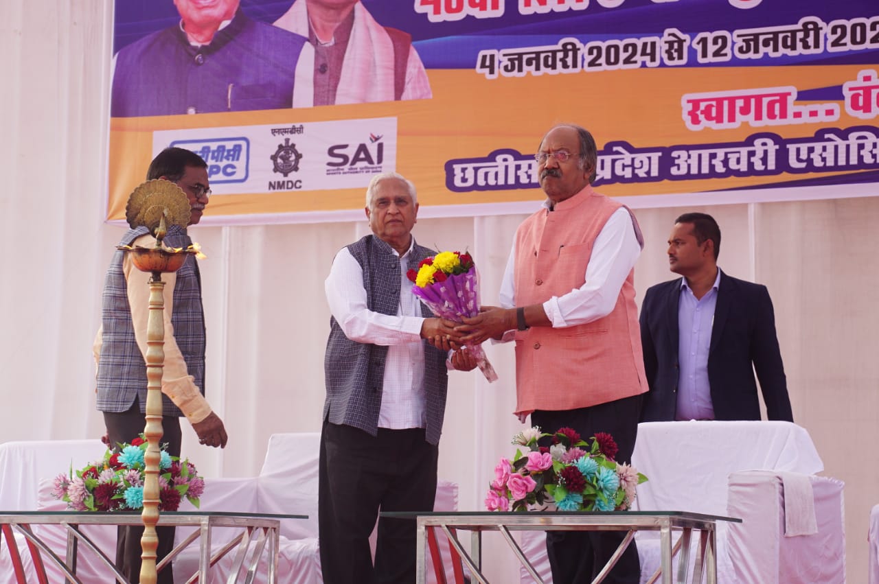 NTPC 40th National Sub Junior Archery Competition, Chhattisgarh Archery Association, Education Minister Brijmohan Aggarwal, Khabargali