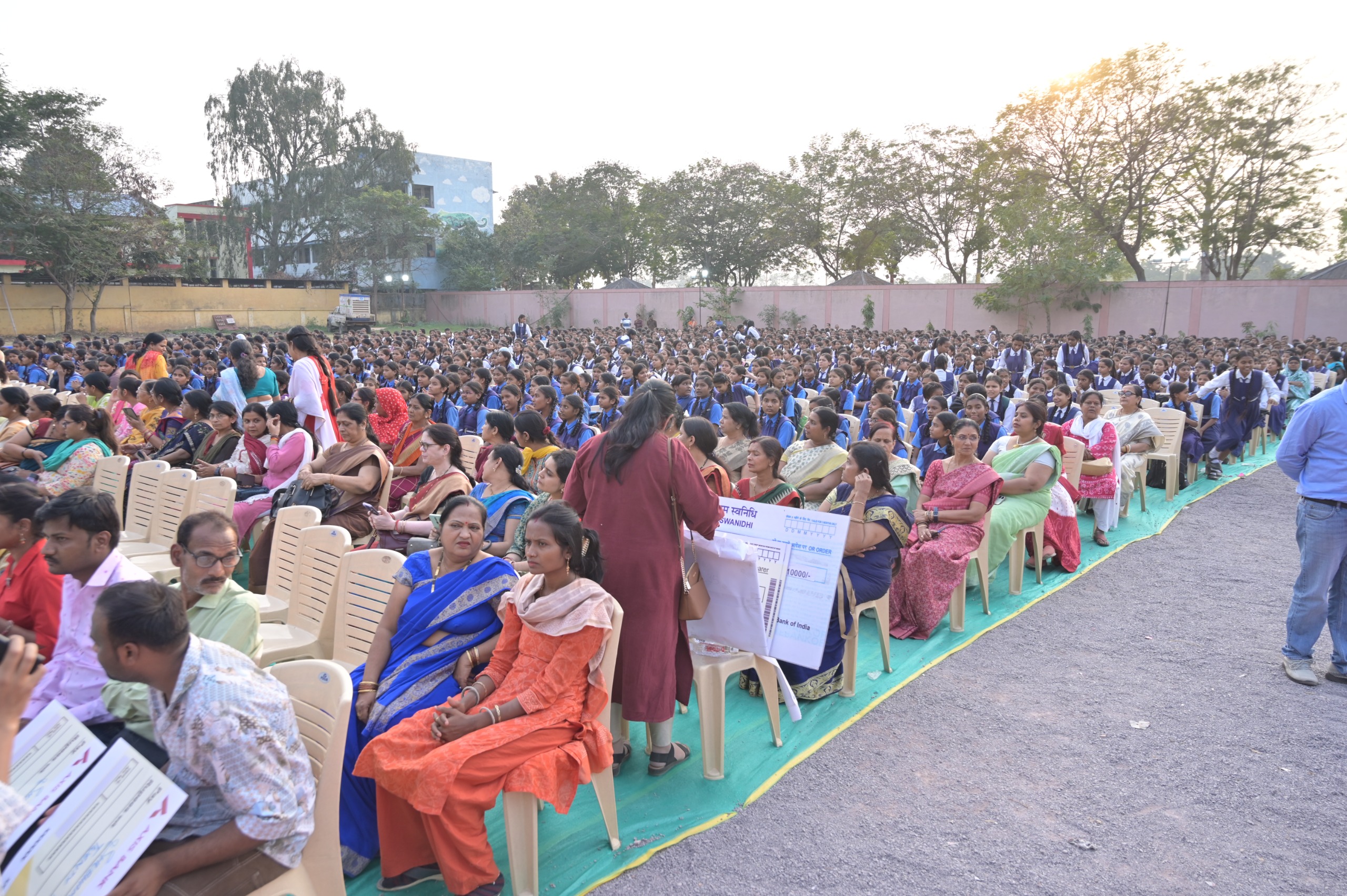 Inauguration of the newly constructed Swami Vivekananda Sarovar-Budhatalaab path by Raipur Smart City Limited today under the chairmanship of Deputy Chief Minister and Urban Administration Minister Arun Sao, Chief Hospitality and School and School Education Minister Brijmohan Agarwal, Chhattisgarh, Khabargali.