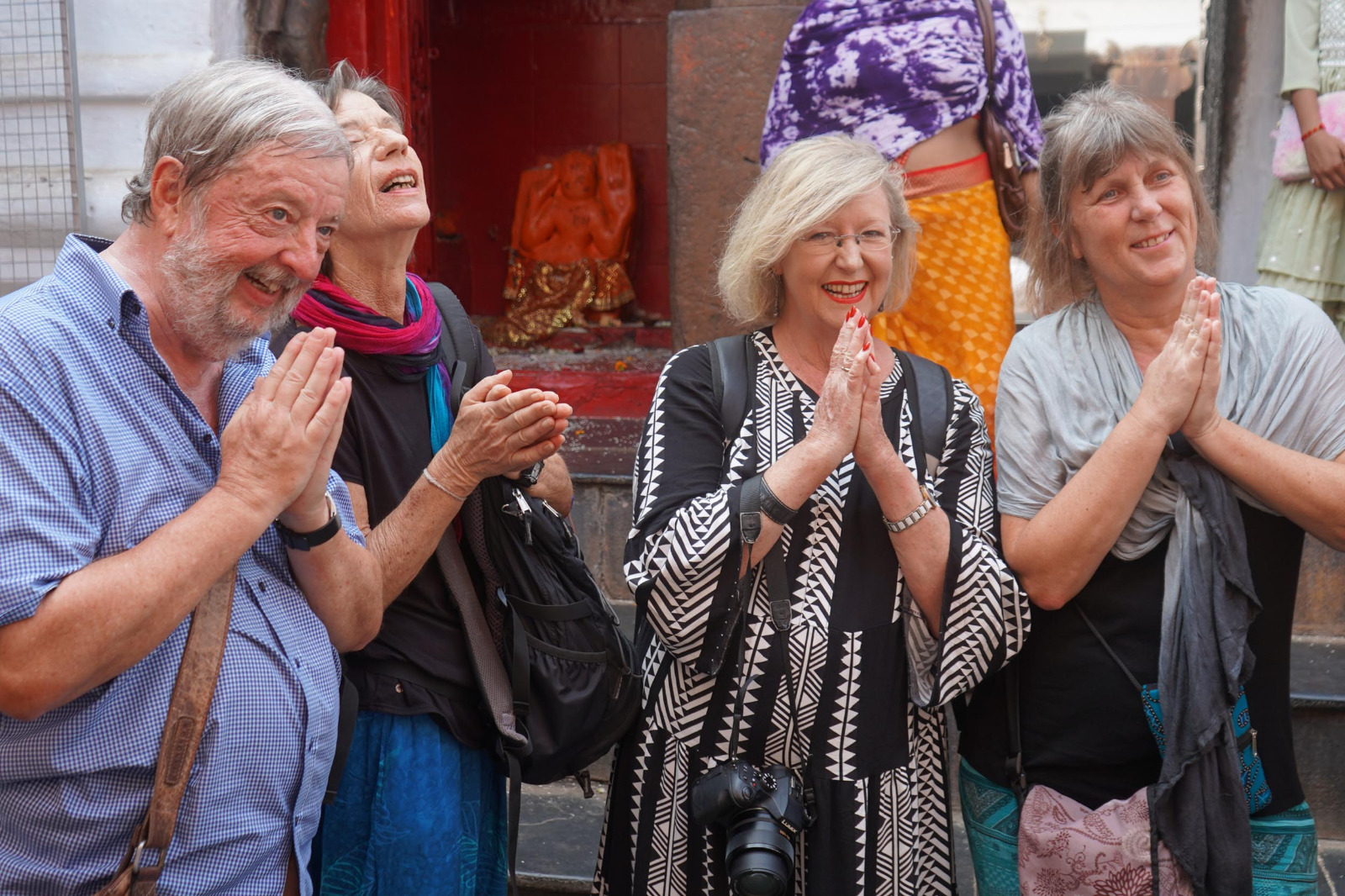 German tourists reached Rajim Lochan Temple, Rajim Kumbh Kalp, said Namaste Rajim, the fame of Rajim Kumbh Kalp is spreading in the world, Regina Maria, Chhattisgarh, Khabargali