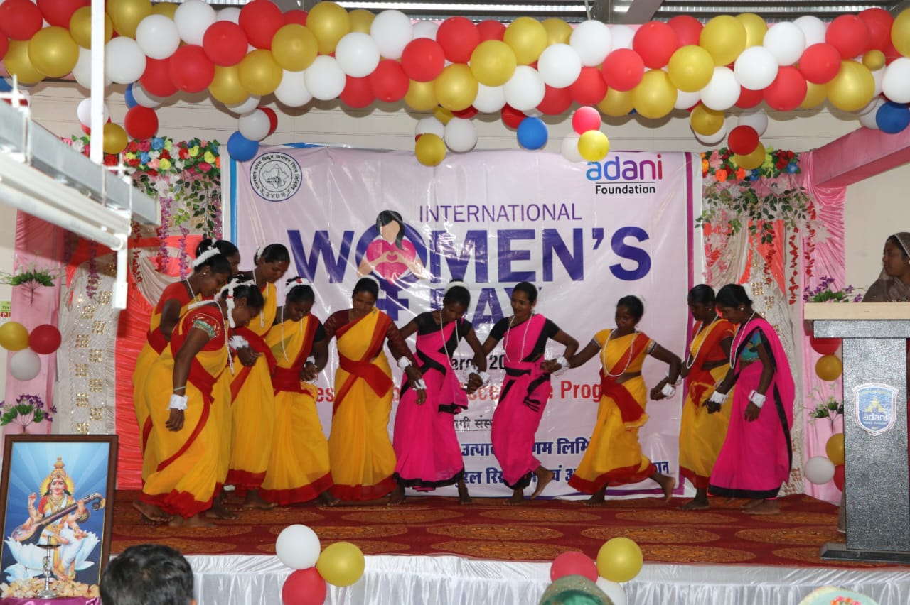 Women's Day celebration of Adani Foundation gave the message of empowerment, more than 300 women participated. Adani Skill Development Center located in Ambikapur, Udaipur block, Village Salhi, Chhattisgarh, Khabargali.