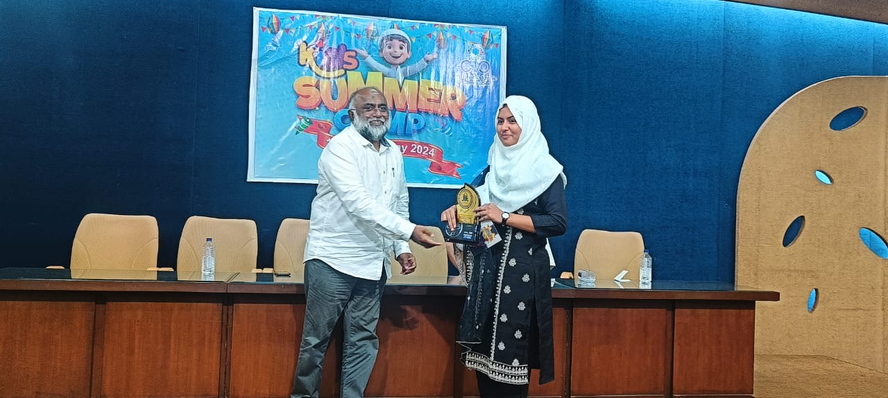Children Islamic Organization CiO, Jamat, recitation of Quran, Hadith, Naat, CiO's song, Drama, Summer Camp organizers Mohtarma Fakra Tabassum Sahiba and Javeria Sahiba, Jamaat-e-Islami-e-Islami Hind, Shafiq Ahmed Sahib, City President Obaid Khan, Raipur, Chhattisgarh, Khabargali,