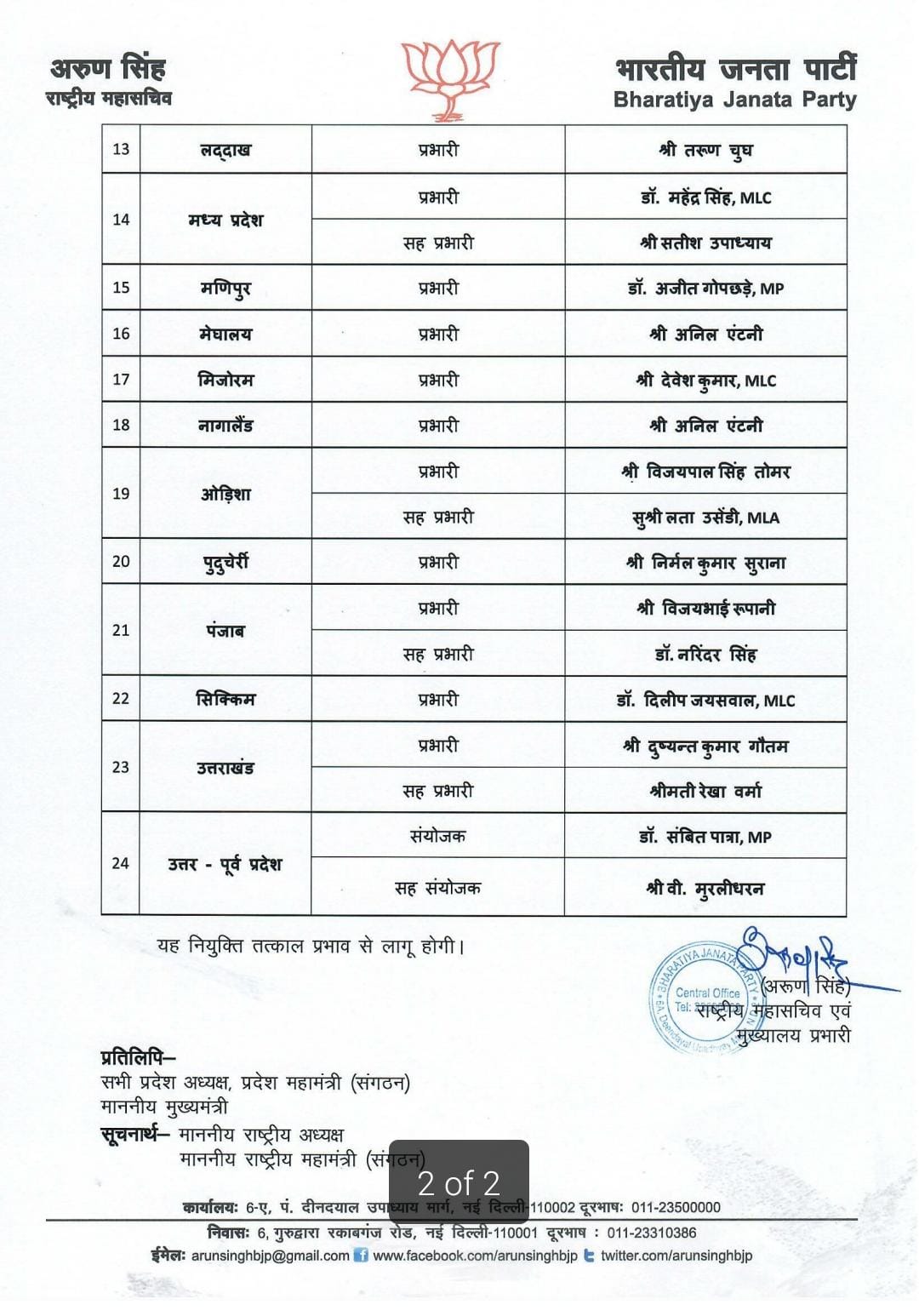 Nitin Navin became the state in-charge, Kiran Dev congratulated him and said his guidance is invaluable for us, BJP, Khabargali