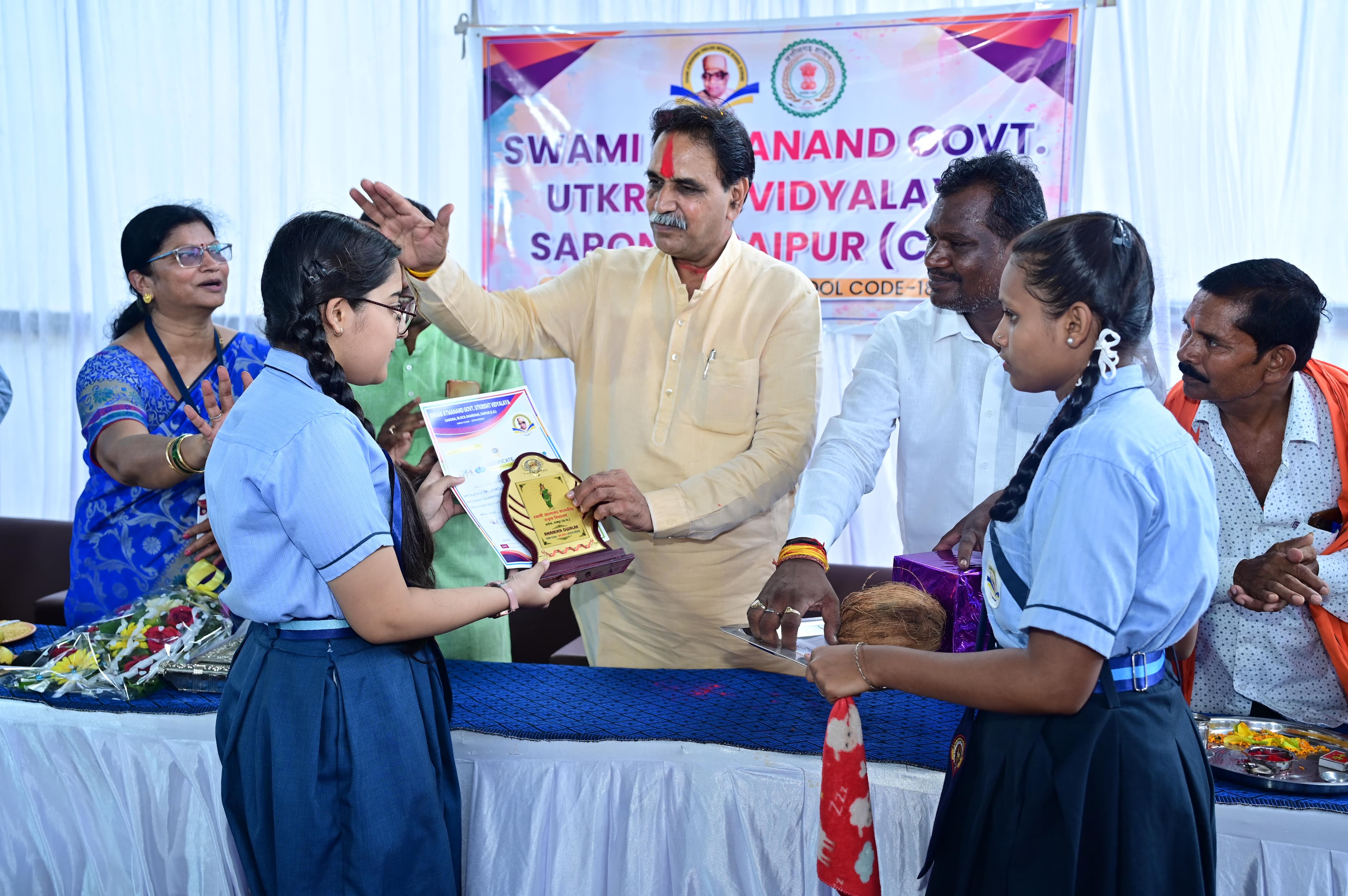 Rajesh Munat's big announcement in Mission School: Will invest the entire amount of MLA fund in the development of schools in Raipur West, former minister and senior BJP MLA Rajesh Munat, Raipur, Chhattisgarh, Khabargali
