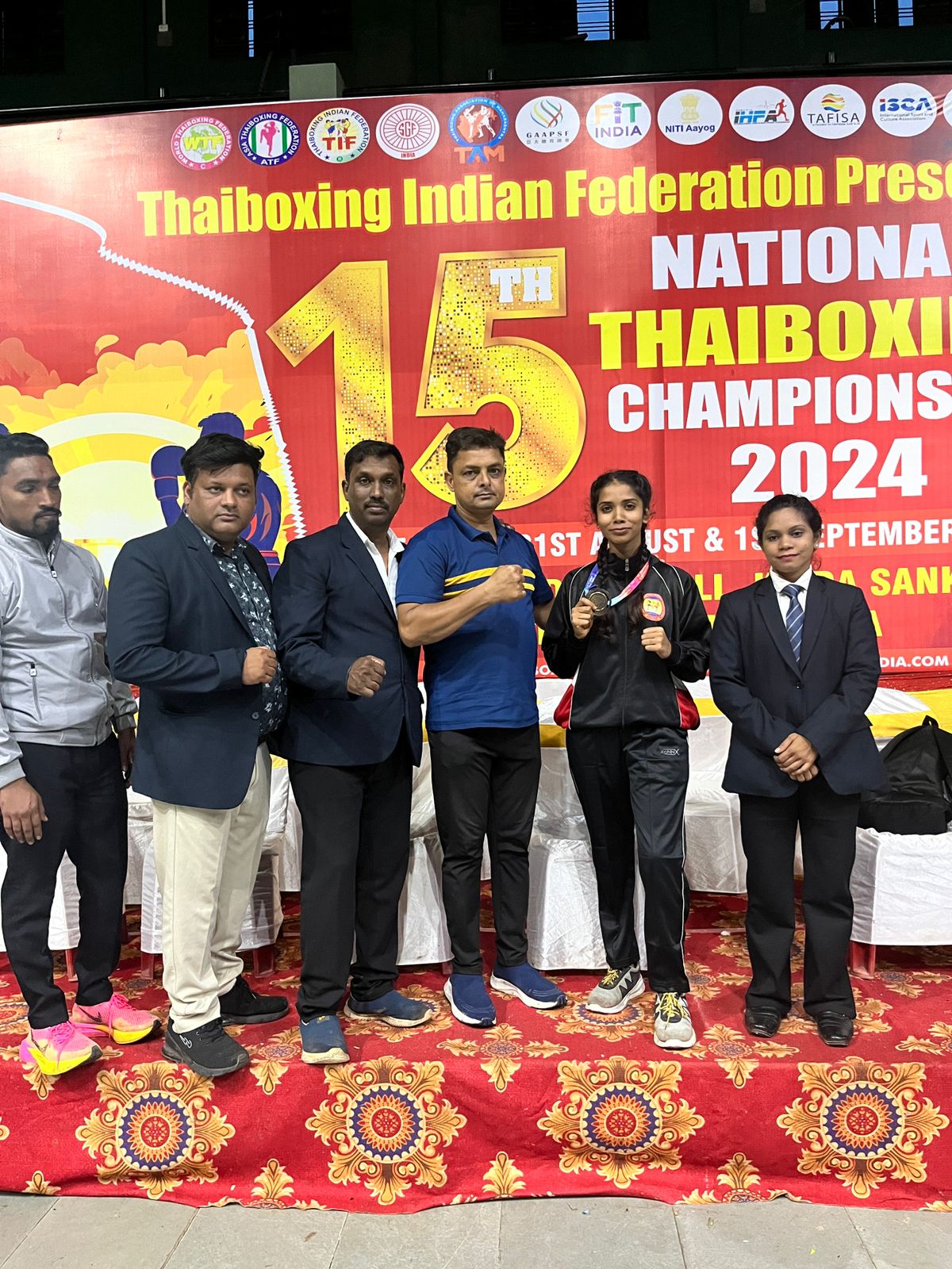 15th National Thai Boxing Championship, Chhattisgarh won 10 medals including 06 gold, 02 silver and 02 bronze in the 15th National Thai Boxing Championship. Riya Janghel of Raipur and Kanika Chandrakar of Durg won 02 gold medals each. Yashika Reddy of Raipur and Harsh Kashyap of Durg also won gold, Khabargali