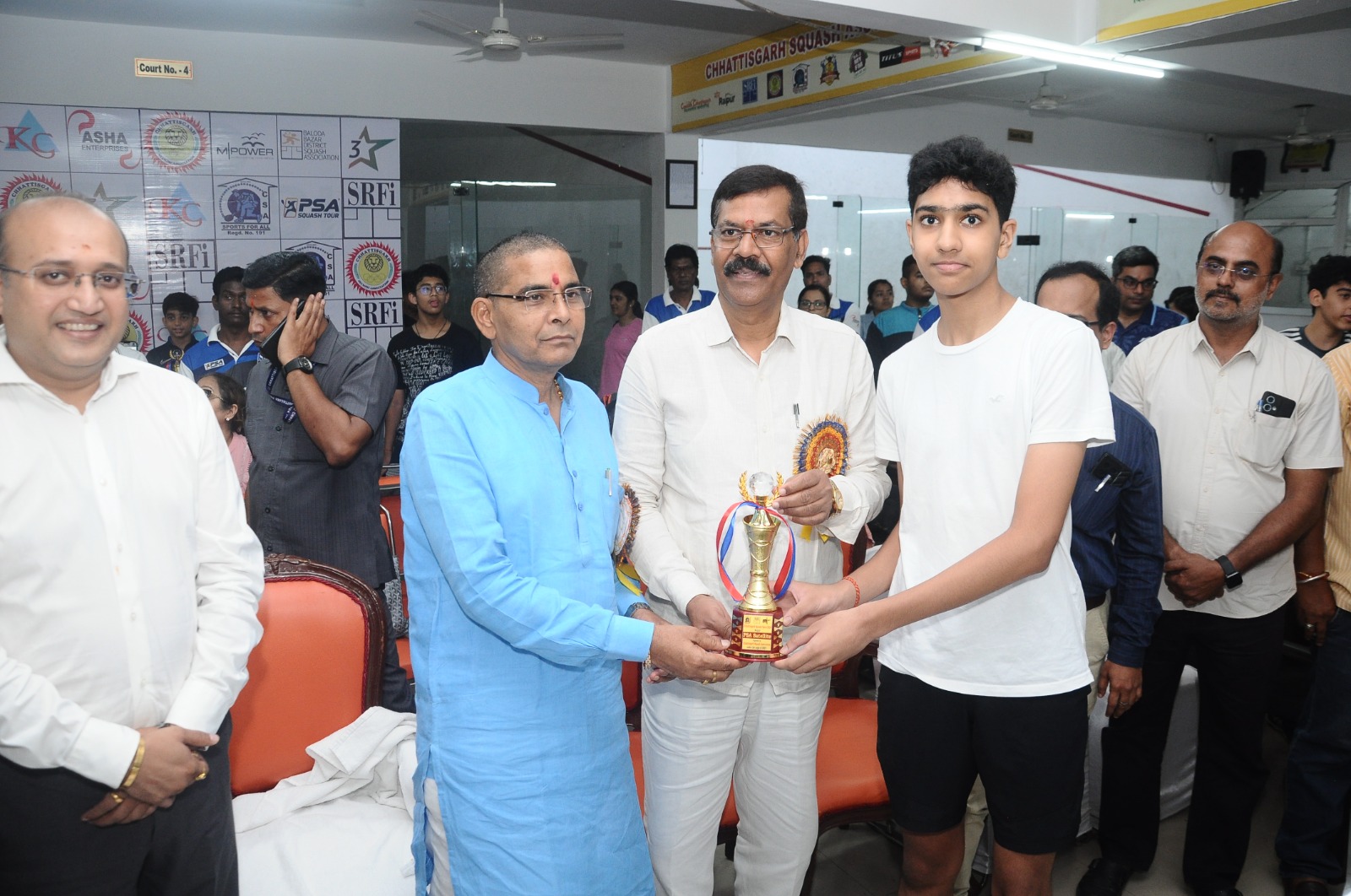 Many exciting matches were seen in Chhattisgarh Squash Open Tournament, Raipur, Khabargali