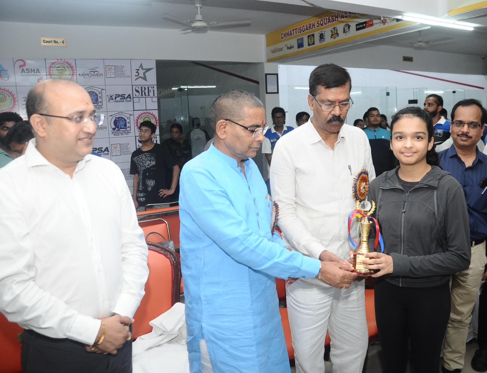 Many exciting matches were seen in Chhattisgarh Squash Open Tournament, Raipur, Khabargali