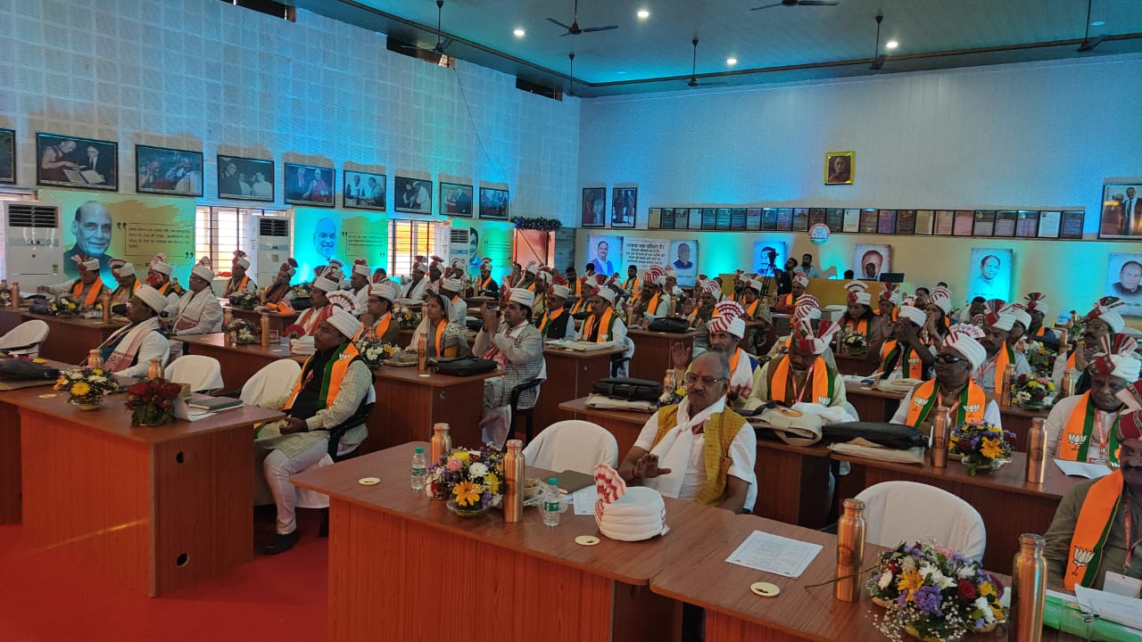 Mainpat BJP training camp: National President Nadda gave mantras on 'Panch Prana' and party ideology, BJP's three-day special training camp in Chhattisgarh's hill station Mainpat, Chhattisgarh Khabargali