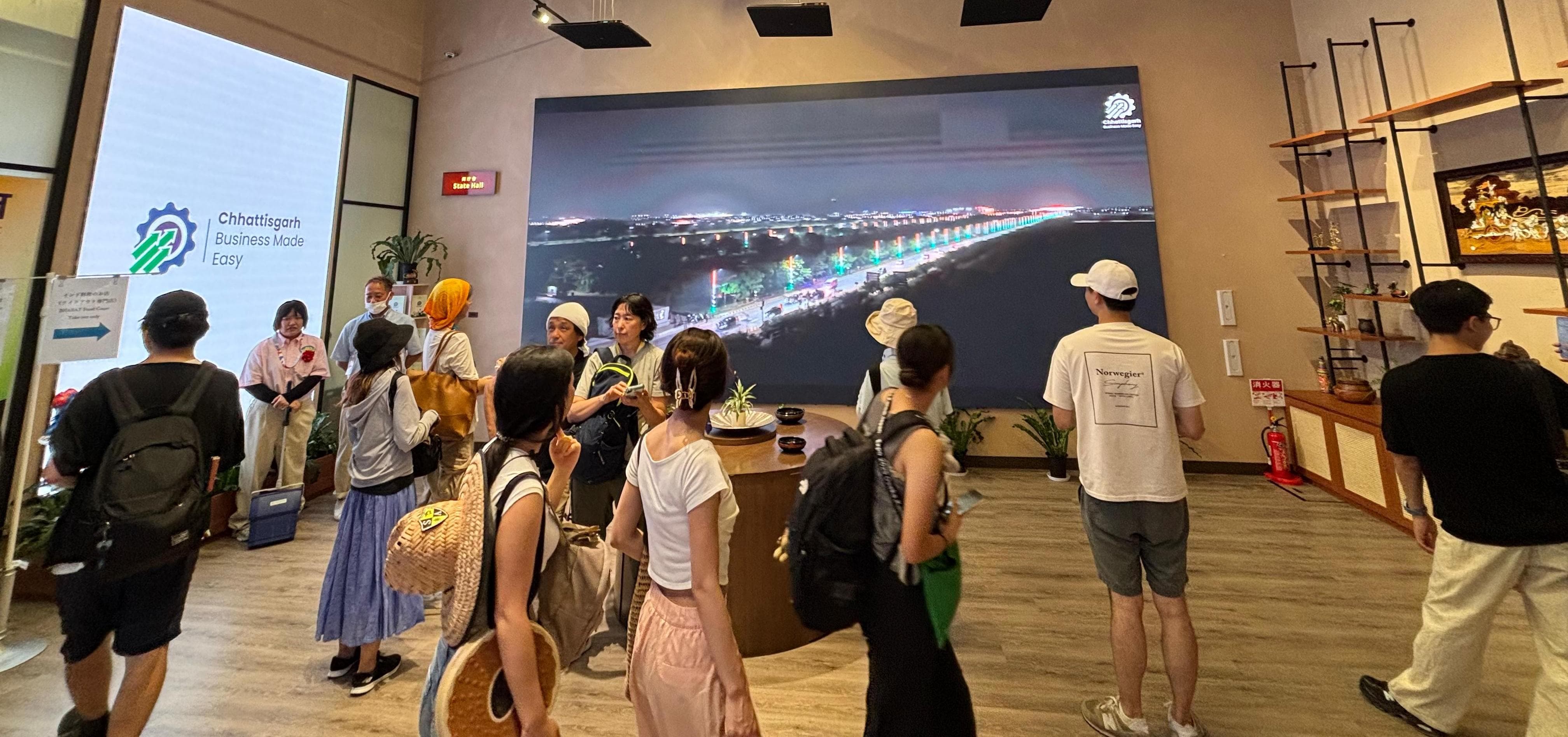 On the very first day of World Expo 2025 in Osaka Japan, Chhattisgarh Pavilion was bustling with activity, more than 22 thousand visitors visited it, Khabargali