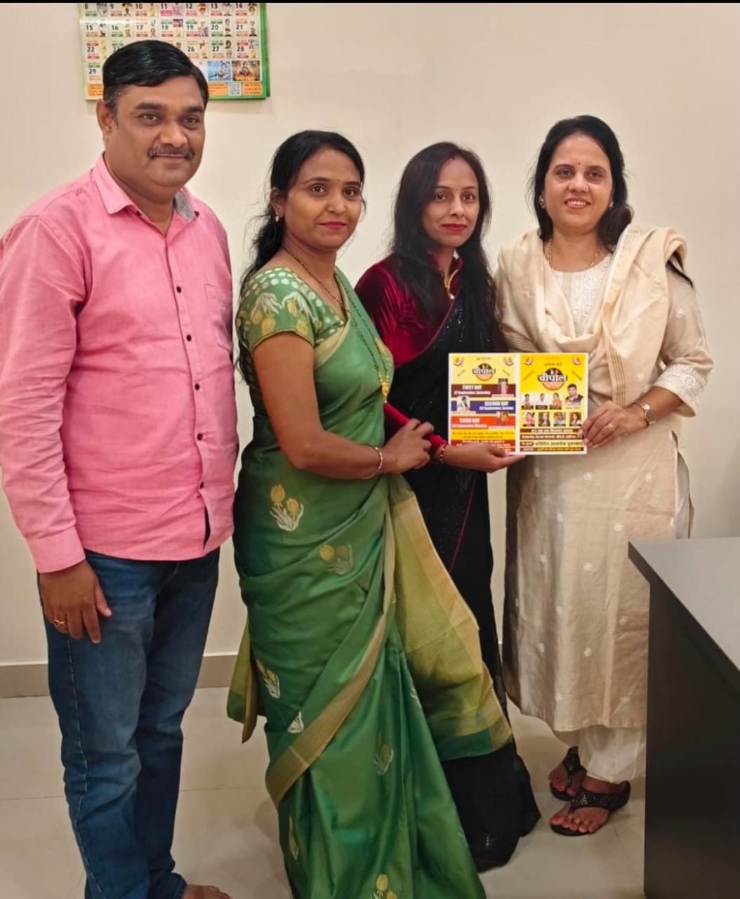 The historic 'Chaupal Raas Garba 2025' in Raipur kicks off with a bang, preparations pick up pace with the poster release; MP Brijmohan Agrawal and industrialist Rajesh Agrawal released the poster; the grand event will be held on 27, 28 and 29 September, Raipur, Chhattisgarh, Khabargali