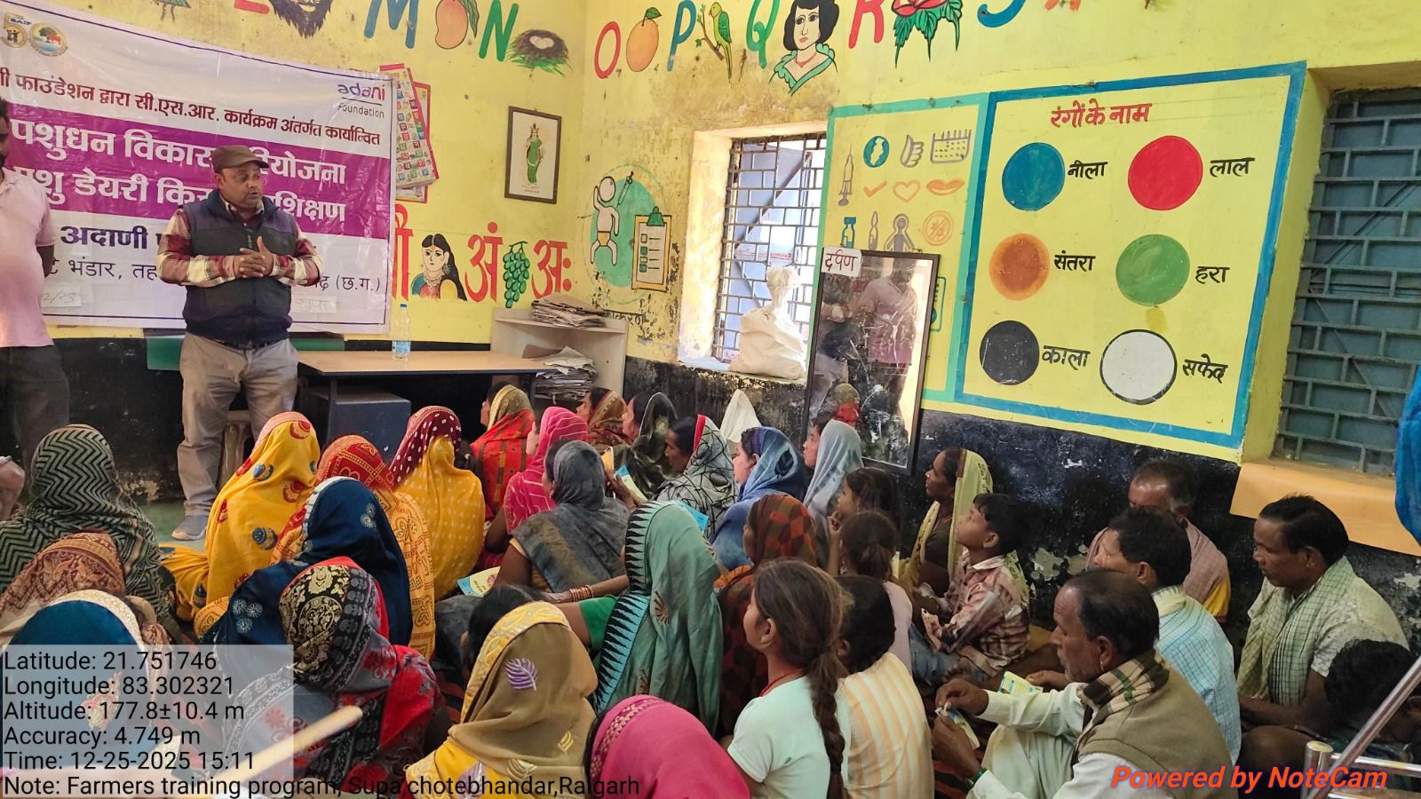 Adani Foundation's comprehensive initiative for livestock development in the Pusaur region, including treatment of 2,062 animals, deworming of 2,820, and training of 334 farmers; emphasis on breed improvement and fodder enrichment, Chhattisgarh, Khabargali