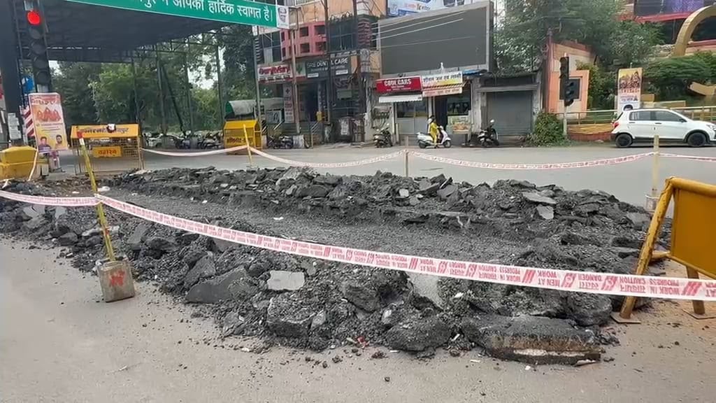 Major decision in public interest: Following the strong stance of Sanjay Shrivastava, the ongoing construction work at the intersections of Raipur was stopped with immediate effect, Chairman of Civil Supplies Corporation, Municipal Corporation, Traffic Department, Raipur, Chhattisgarh, Khabargali