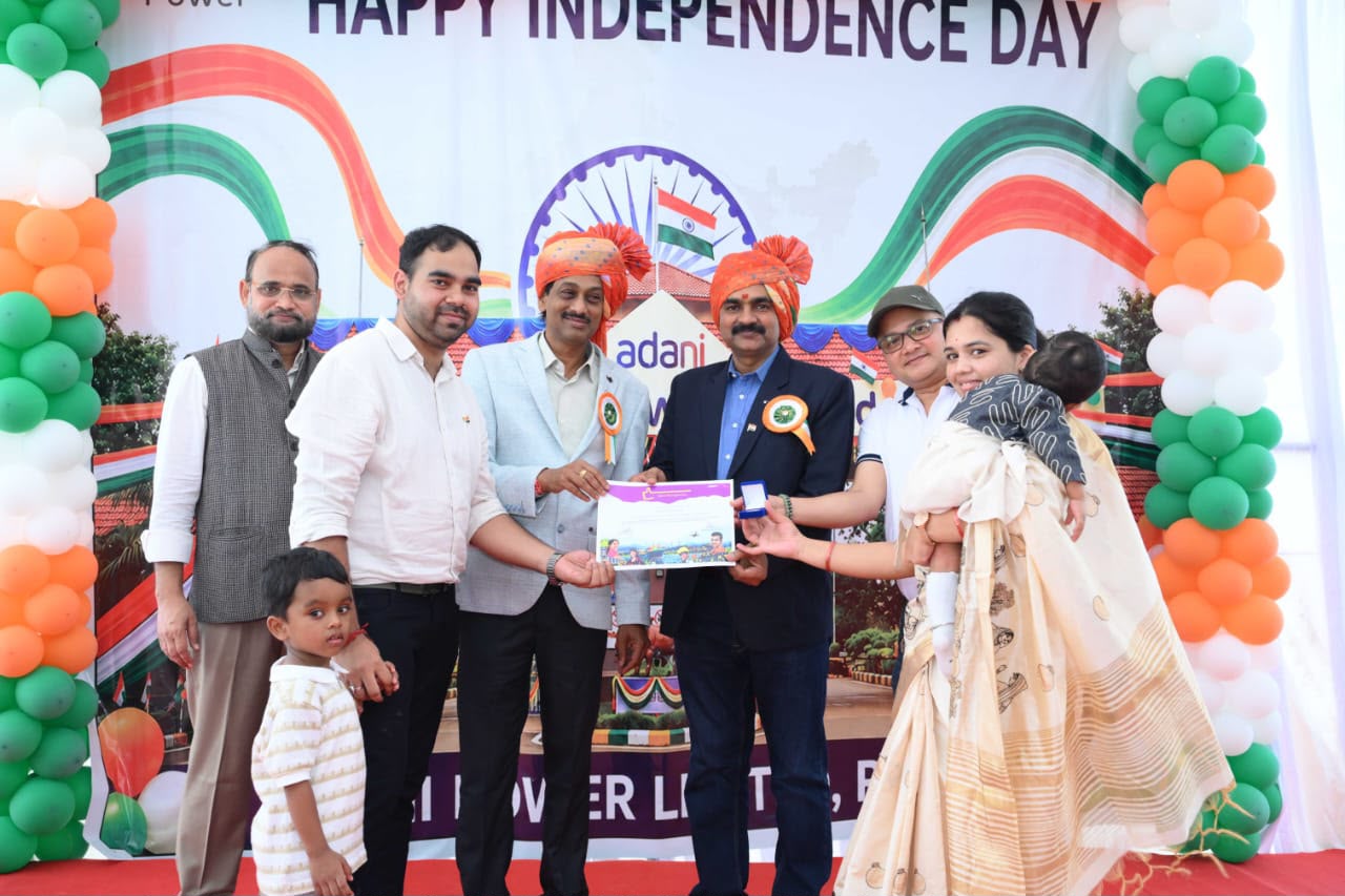Adani Power Chote Bhandar celebrated 80th Independence Day with great enthusiasm, Raigarh, Chhattisgarh, Khabargali